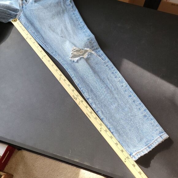 Levi's 501 Distressed Skinny Jeans 26 28 - Picture 11 of 12